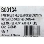 Johnson & Starley PCB S100134 Fan Speed Regulator (BOS01977) Replaces S00075 (BOS01244)