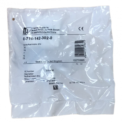 Worcester Bosch NTC/Thermister DHW 87161423020