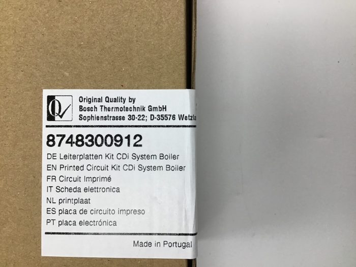 Worcester Bosch Printed Circuit Board 8748300912