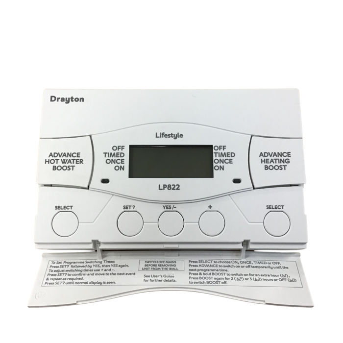 Drayton LP822 Universal Electronic 2 Channel Programmer - 25464