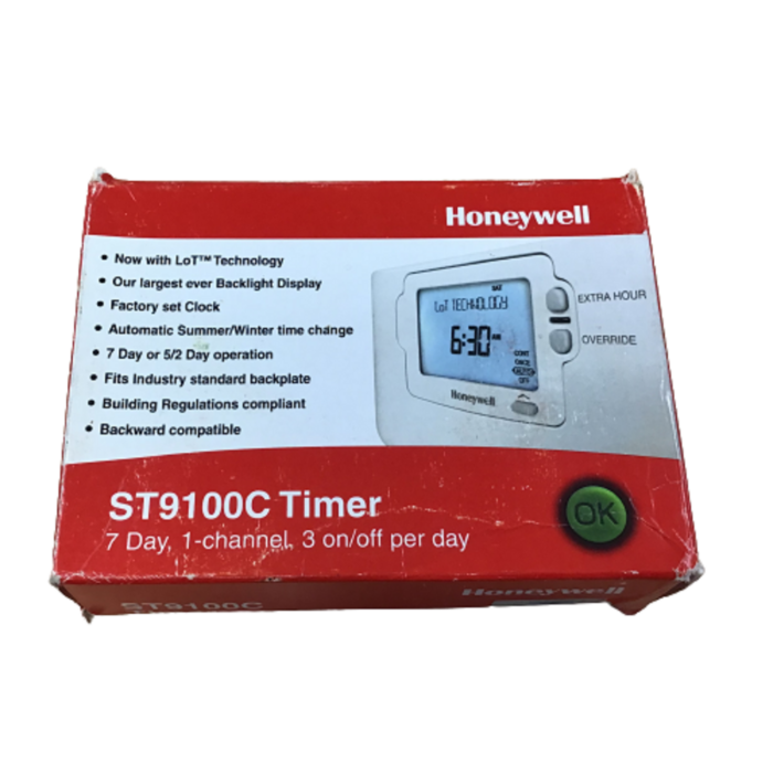 Honeywell 7-Day Timer 1 -Channel, ST9100C ,ST9100C1006