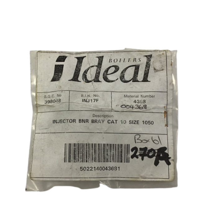 Ideal Classic Injector BNR BRAT Cat 10 Size 1050 004368 