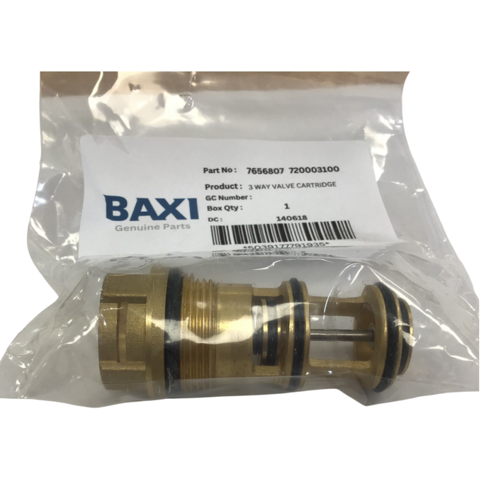 Baxi Potterton, Duotec HE, Heatmax Combi, Promax Combi, Diverter Valve Cartridge 7656807 720003100 (for use with Diverter Valve 5132456)