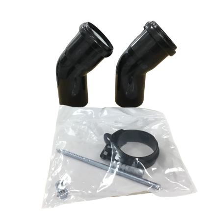 Vaillant Plume Elbow 45 Deg ( Degrees ) Black x 2 0020219551