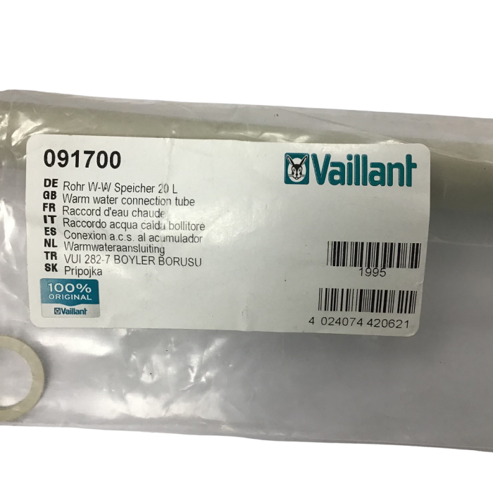 Vaillant 091700 Warm Water Connection Tube