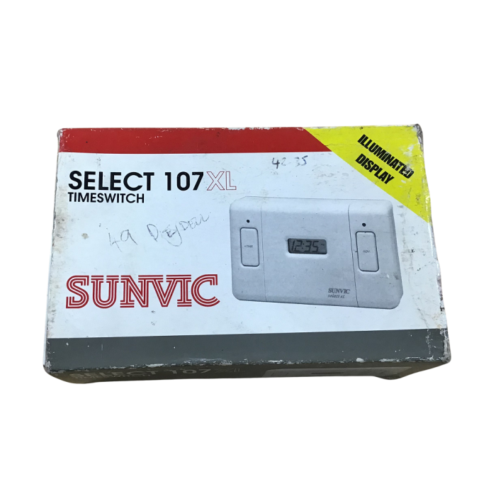 Sunvic Select 107 XL 7 Day 5/2 day 24 Hr Timeswitch