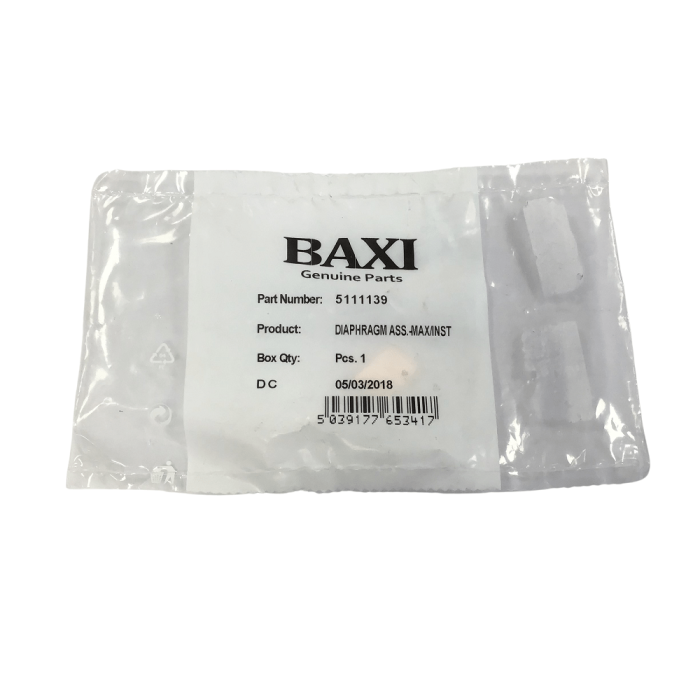 Baxi Combi Instant, Performa Diaphragm 5111139