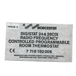 Worcester 77161920050 Digistat Receiver