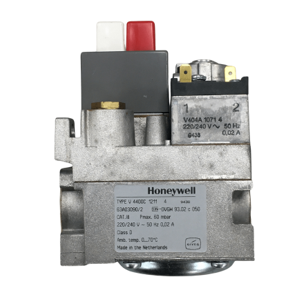 Honeywell Red And White Push Button Gas Valve V4400C1211