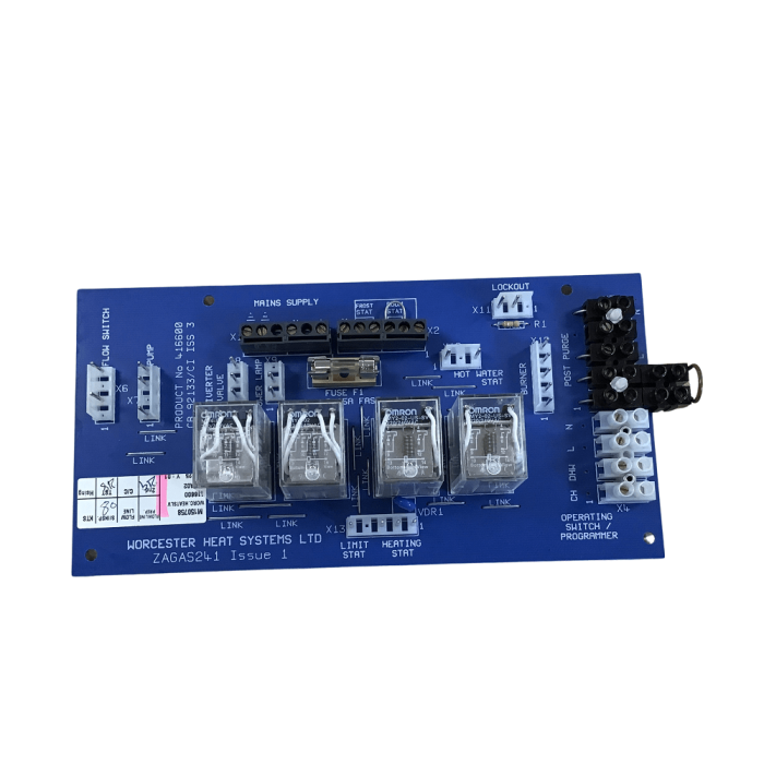 Worcester Bosch Four Relay PCB Control Board 87161463110